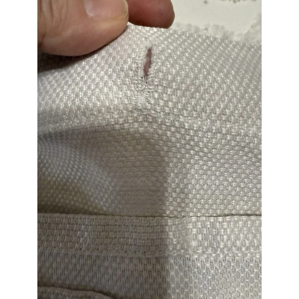 50% OFF~TOMMY BAHAMA Shower Curtain 71x71 Cotton Blend Neutral Horizontal Stripe